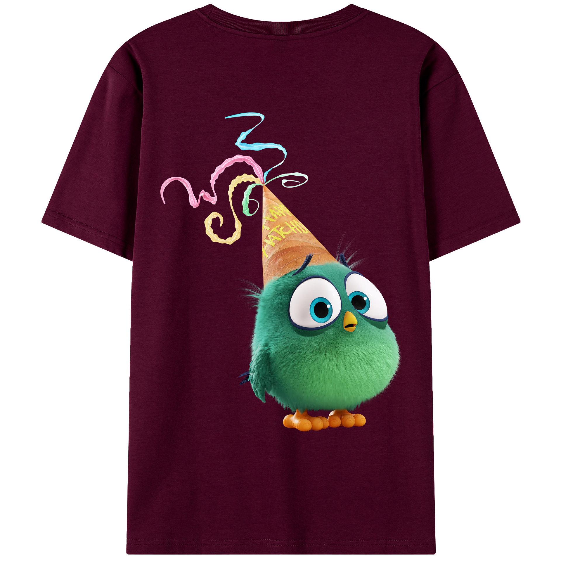 （画像用） Angry Birds アングリーバード レディース半袖Tシャツ(バックプリント)
